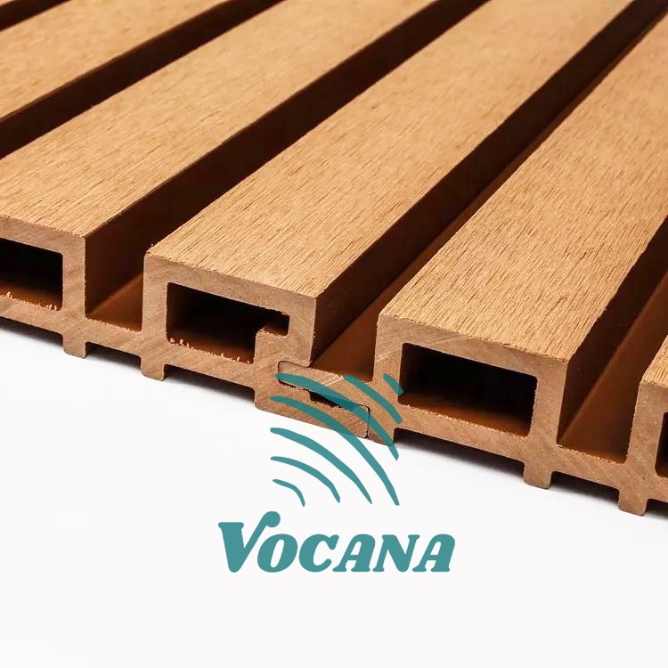 outdoor wpc slatted wall cladding